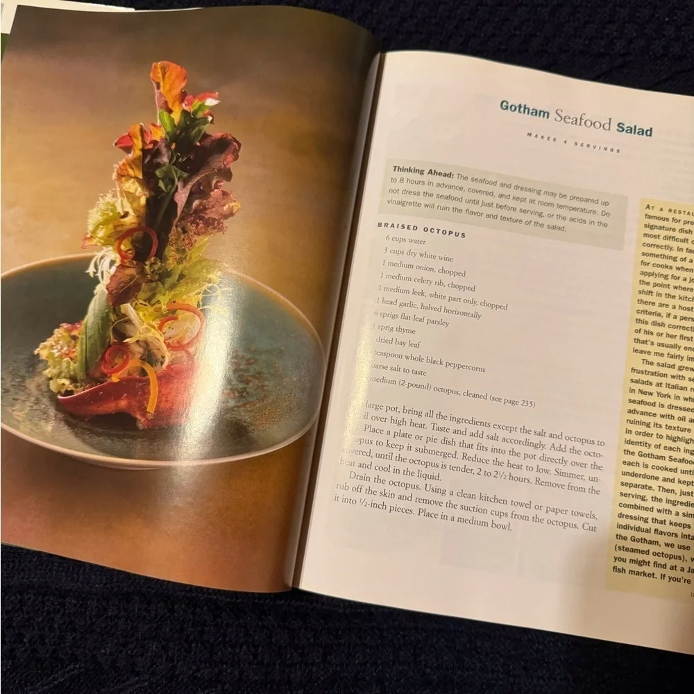 Alfred Portale’s Gotham Bar and Grill cookbook Hardcover